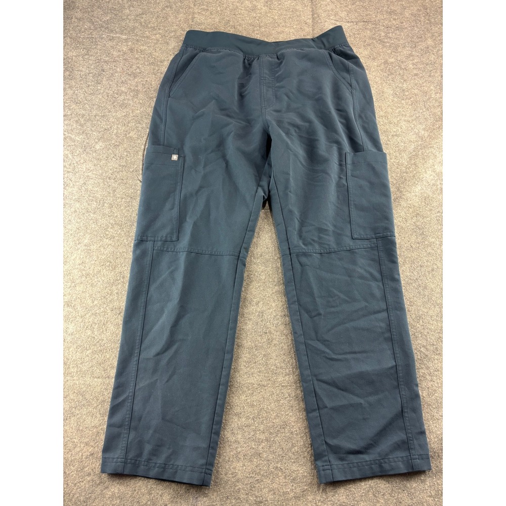 FIGS Axim Cargo Scrub Pants Mens Small Navy Blue Technical Collection FIONx